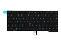 Chicony - Erstatningstastatur For Bærbar Pc - Med Trackpoint - Qwerty - Dansk - Fru - For Thinkpad L470 20J4, 20J5, 20Ju, 20Jv