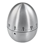 Xavax Minuteur à œuf (avec fonction minuterie, sablier, en acier inoxydable) Argent