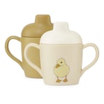 Konges Sløjd 2pk sippy cup - duckling