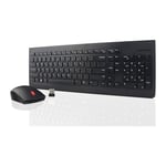 Lenovo Essential Wireless Keyboard and Mouse Set QWERTY UK Black