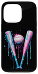 iPhone 13 Pro Sprinkles Drip Baseball Bat Art for Baseball Fans Design Case