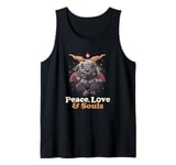 Peace Love Souls Demon Goat Pentagram Satanic Cute Baphomet Tank Top