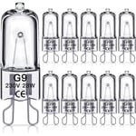 G9 Halogenlampa 28W, 230V, 10-pack