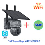 Camera de surveillance wifi 5MP sans fil ptz solaire avec panneaux solaires Securite audio bidirectionnelle Protection cctv Camera de batterie