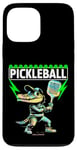 Coque pour iPhone 13 Pro Max Un crocodile jouant au pickleball - Ambiances amusantes