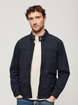 Superdry Classic Harrington Jacket - Navy, Navy, Size L, Men