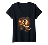 Womens Lucasfilm Indiana Jones and the Temple of Doom with Whip V-Neck T-Shirt