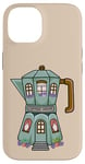 iPhone 14 Creative Cozy Coffee House Cafe, Stovetop Espresso Maker Case