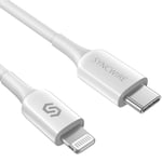 Syncwire USB C to Ligthning Cable, MFi Certified, Type C to Lightning iPhone Charging Cable, Supports PD 20W Fast Charging Cable for iPhone 13/13 Pro/12/12 Pro/12 Pro Max/SE 2020/11/X/XS/XR/8, 1M