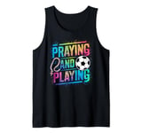 Praying Football Player Catholic Coach Team Fútbol Tank Top