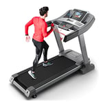 Tapis de Course 20.8 km/h Pliant Bluefin Fitness Kick 5.0. | 5 CV + 20 Niveaux d'inclinaison | Appareil Gym à Domicile | Écran TFT 10,1 '| Capteurs de fréquence Cardiaque | Applications intégrées