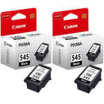 2x Canon PG545 Black Ink Cartridges For PIXMA TS3452 Inkjet Printer - Boxed