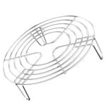 Hemoton Round Cooking Cooling Racks Stainless Steel Round Rack for Steaming Rack and Air Fryer Cooking Steamer Rack for Air Fryer Pressure Cooker Oven 16X4cm