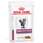 Royal Canin Veterinary Feline Renal med kylling  i saus - 48 x 85 g