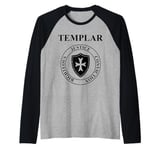 Templar Virtues of the Knights Templar Shield Raglan Baseball Tee