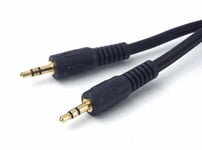 Microconnect industriell kontakt - AUDLL1 - 1m 3,5 mm 3,5 mm Schwarz Audio-Kabel ()