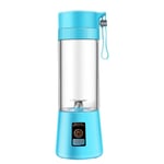 400ml Bärbar USB Elektrisk Fruktjuice Mixer Smoothie Maker Blender Skakare Flaska (Blå Sjö) Lake Blue