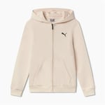 Jacka Barn Puma Essentials+ Graphic Hoodie Fz Beige - 11-12 år