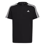 adidas U 3S Tee T-Shirt, Noir/Blanc, 15 años Mixte bébé