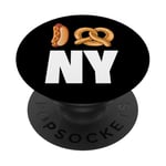 I Heart New York Food, New York City Illustration Graphic PopSockets PopGrip Adhésif