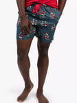 Cyberjammies Jasper Pirate Print Pyjama Shorts, Teal Blue