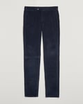 Canali Slim Fit Corduroy Trousers Navy