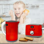 2 in 1 Toaster and Kettle Set|Pretend Play Breakfast Set|Light and Sound