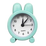 Oppal Créatif Mignon Mini métal Petit réveil électronique Petit réveil, Horloge pour Le Jour de Pâques (Vert)