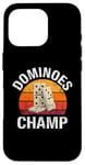 iPhone 16 Pro Dominoes Funny Board Game Lover Lucky Domino Player Vintage Case