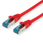 VALUE Cordon LAN Cat 6A | Component Level | Câble réseau S/FTP Ethernet avec connecteur RJ45 | rouge 7 m