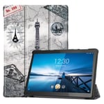 Lenovo Tab M10 FHD Rel TB-X605LC Designer Tri-Fold Case EiffelTower