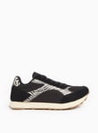 Tu Black Zebra Print Panel Trainers 6 female