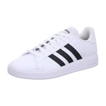 adidas Homme Grand Court Base 2.0 Shoes Chaussures, Cloud White/Core Black/Cloud White, 37 1/3 EU