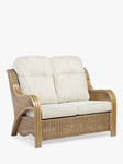 Desser Opera Rattan 2-Seater Sofa, Light Oak/Jasper