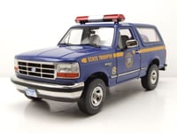 Ford Bronco XLT 1996 New York State Police Bleu Modèle Réduit 1:18 Greenlight