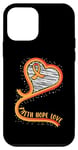 Coque pour iPhone 12 mini Faith Hope Love Ruban orange pour sensibilisation à la leucémie et au cancer
