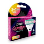 Wilkinson Quattro for Women Sensitive razor blades, pack of 4