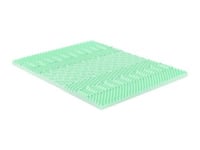 Surmatelas 140 x 190 cm mémoire de forme 7 zones aux extraits de thé vert ép.5cm - LESINI de NATUREA