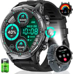 Smartwatch Pour Homme (Fonction Téléphone), Grand Écran Hd 1,85"" / Batterie De 710 Mah / Montre De Sport Pour Homme Avec Lampe De Poche / 120 + Modes De Sport, Montre De Fitness Étanche Ip68.[G1130]