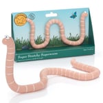 WOW! STUFF Julia Donaldson Stetchy Worm from Gruffalo and Friends | Official Superworm Super Stretchy Toy from The Axel Scheffler Childrens Books and Films, Orange, 20cm