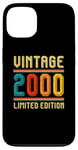 Coque pour iPhone 13 25 ans pour homme femme rétro vintage 2000 édition limitée