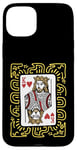 iPhone 15 Plus King Of Hearts Doodle - Vintage Graphic Card Game Lover Case