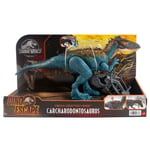 Jurassic World Carcharodontosaurus Figure Dinosaur Escape Mega Destroyers Blue