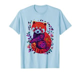 Aesthetic Red Panda Graphic Cute Red Panda Women Girls T-Shirt