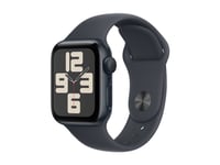 Apple Watch Se (Gps) - 2A Generation - 40 Mm - Midnattsaluminium - Smart Klocka Med Sportband - Fluoroelastomer - Midnatt - Bandstorlek: M/L - 32 Gb - Wi-Fi 4, Bluetooth - 26.4 G