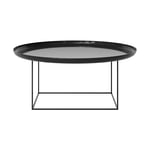 NORR11 Duke coffee table large Lacquered obsidian