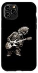 Coque pour iPhone 11 Pro Skeleton Guitar Guy Rock And Roll Band Rock On