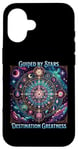 iPhone 16 Motivational Astrology Design - Guided by Stars Case