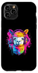 Coque pour iPhone 11 Pro Alpaca DJ Dance Club Artwork Techno Music Casque House