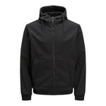 Jack & Jones Men's Bomber Jacket Long Zip up Sleeve Hooded Jacket for Men UK